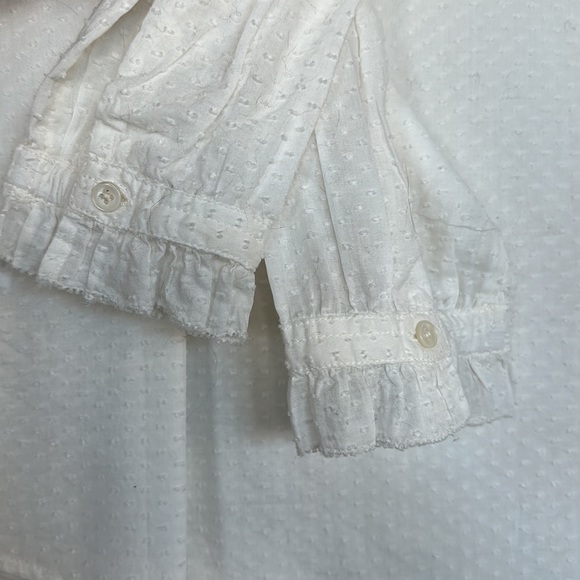 NWT Swiss dot and ruffled J Crew blouse - Picture 3 of 3